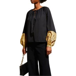 Tory Burch blouson sleeve top. EUC